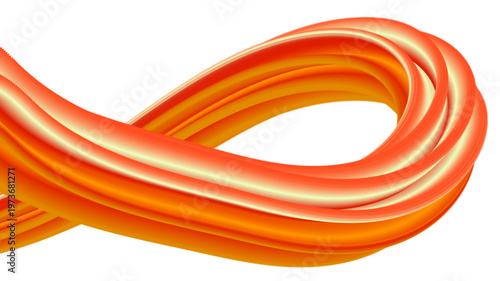 Vibrant orange and yellow fluid wave abstract background with smooth gradients
