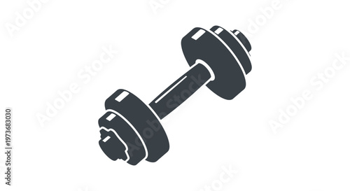 dumbbell vector illustration for fitness and workout concepts showcasing gym equipment for strength training and healthy lifestyle designs