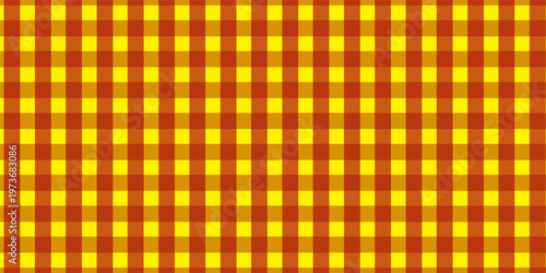 Halloween plaid tablecloth with red checkered pattern background. Isolated flat vector illustration.eps.10