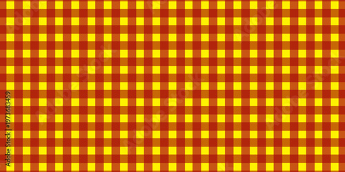 Halloween plaid tablecloth with red checkered pattern background. Isolated flat vector illustration.eps.10