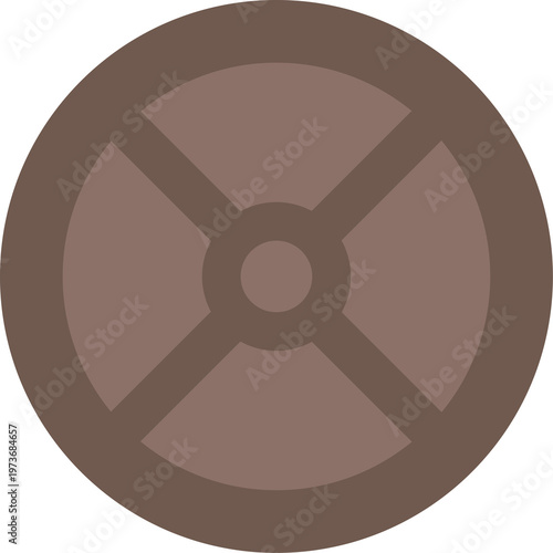 Fotografie Root chakra symbol represents foundation, stability, grounding, security, primal energy, connection to earth element