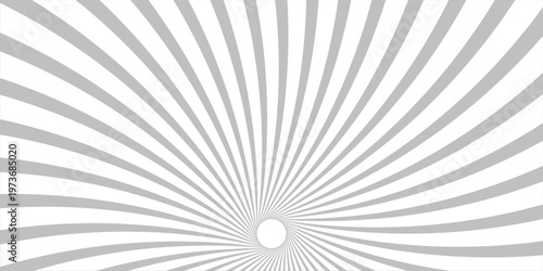 Ray sun light. Sunburst background. Radial circle line. Pattern starburst. Comic beam lines. Sun effect rays. Abstract firework. Concentration stripe. Cartoons lightning style. Vector illustration