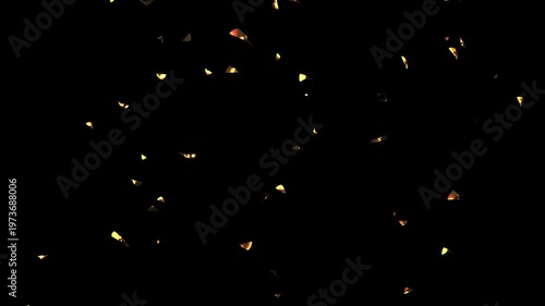 Confetti explosion. Colorful falling festive particles, stripes.