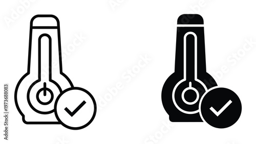 Comparison of two different types of headphone icons with check marks indicating approval.