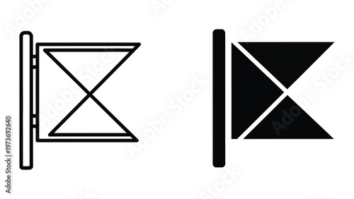 Visual comparison of an open door and a closed black door with an x symbol