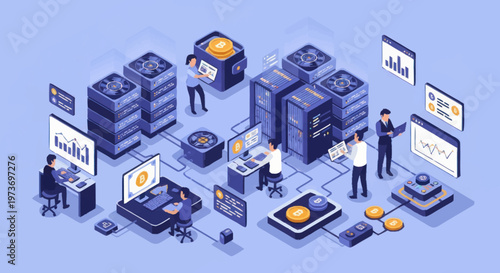 Data Center Technology and Analytics Visualization.