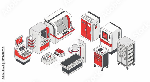 Collection of Modern Medical Equipment and Devices.
