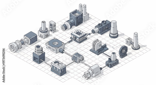 Industrial Components and Manufacturing System Assembly.