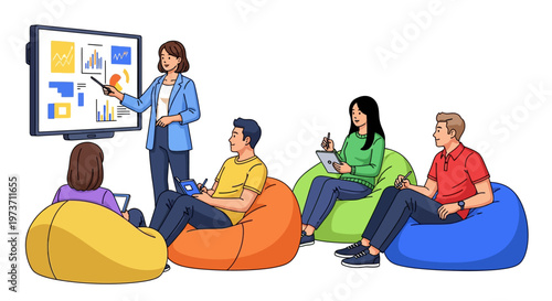 Young Professional Leads Dynamic Team Workshop