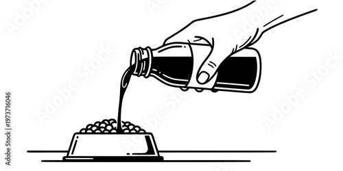 Functional Food Topper Nutrition Pet Meal Icon