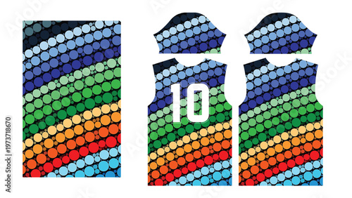 All Sports Jersey Textile Print Template