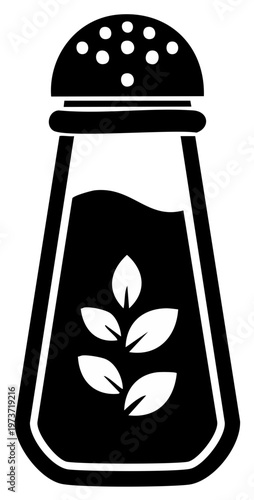 Herbal Extract Bottle Graphic Icon Illustration, Botanical Infusion Design