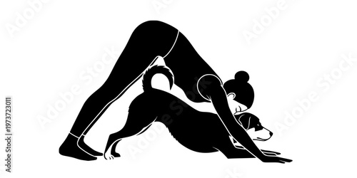 Doga Dog Yoga Stretching Fitness Icon