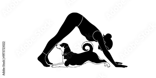 Doga Dog Yoga Stretching Fitness Icon