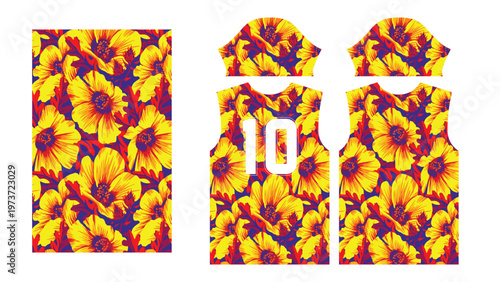 All Sports Jersey Textile Print Template