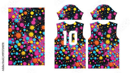 All Sports Jersey Textile Print Template