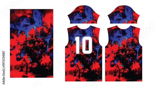 All Sports Jersey Textile Print Template