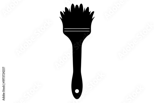 paint brush isolated on white background,  Paint brush vector icon,  Paint brush  black symbol
