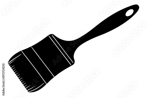 paint brush isolated on white background,  Paint brush vector icon,  Paint brush  black symbol

