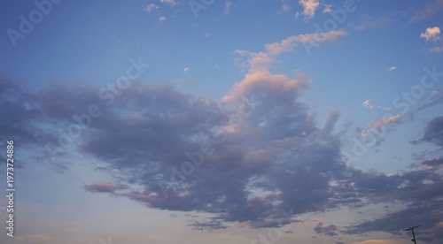 cloudy afternoon sky with black and clumpy clouds, beautiful and natural