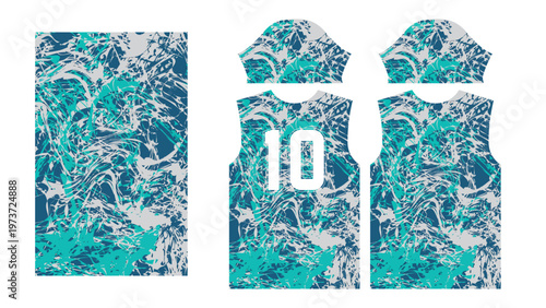 All Sports Jersey Textile Print Template