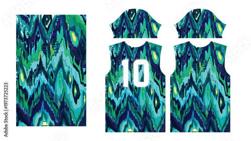 All Sports Jersey Textile Print Template