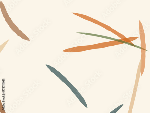 Expressive Paint Brush Stroke Art Modern Abstract Design