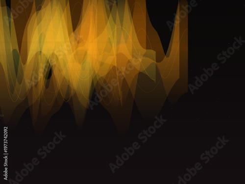 Mystical Aurora Borealis Glowing Night Sky Vector Background