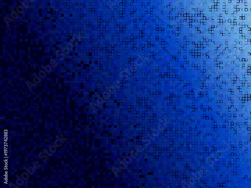 Bold Pixel Mosaic Gradient Dissolve Effect Modern Art Design