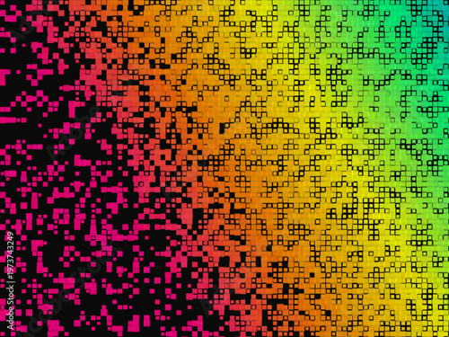 Pixelated Gradient Dissolve Futuristic Digital Art Backdrop