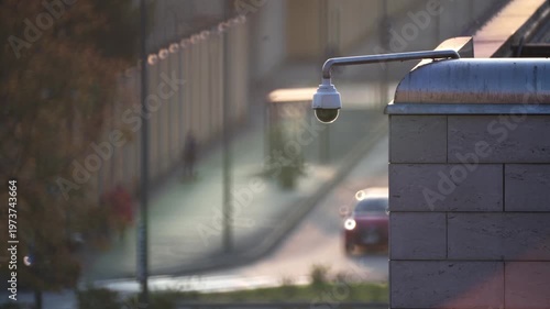 vista di telecamera in una metropoli