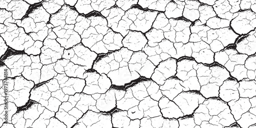 Abstract cracked surface texture background with irregular patterns of dry earth or old paint