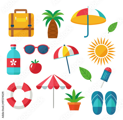Essential items for a perfect beach vacation and summer fun