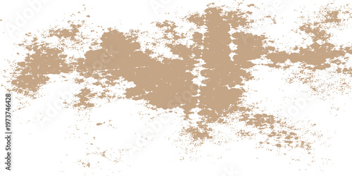 Antique brown grunge wall texture with old coffee stains and chocolate powder patterns on a dirty macro surface