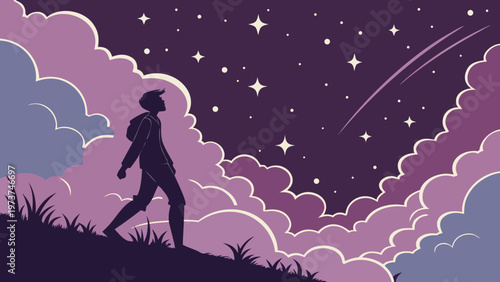 Cosmic Nebula Clouds.