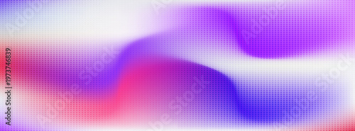 Vibrant and dynamic red, blue, and purple fluid wave gradient vector background with a fine dotted halftone overlay pattern. Ideal for modern creative designs.