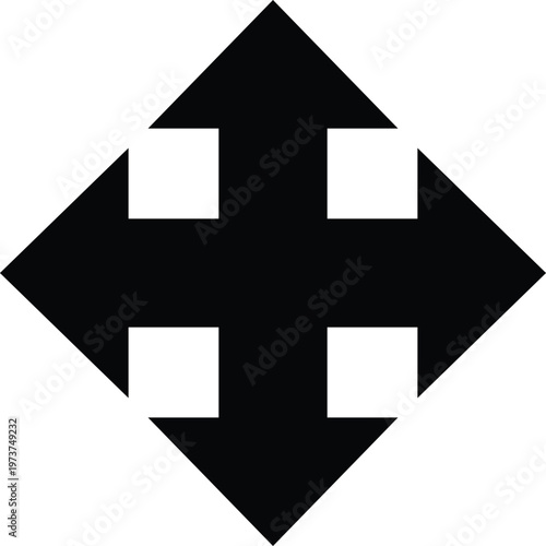 Free Download Geometric shapes forming a large diamond with smaller squares inside  abstract design element - GFXLoad