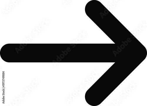 Large black right arrow symbol pointing to the right side  simple directional icon