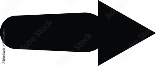 Right pointing arrow symbol for direction indication  simple shape