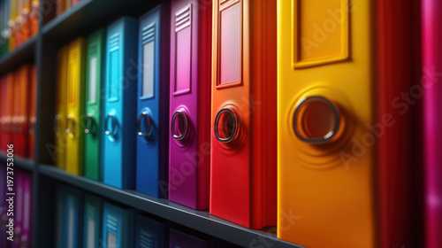 Organized Office Folders for Efficient Document Management