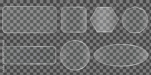 Title elegant glass effect light box frames modern black rectangular display collection description six sleek black rectangular frames with a subtle glass