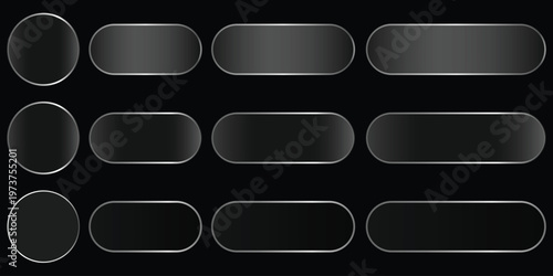 elegant glass effect light box frames modern black rectangular display collection description six sleek black rectangular frames with a subtle glass