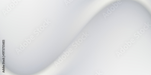 Smooth wavy grey gradient background. Gloss silver liquid satin wallpaper. Abstract silky pearly color texture for banner, presentation, flyer, graphic design. Vector soft blurred pearl backdrop