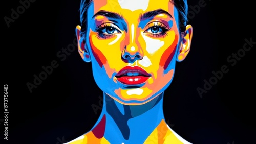 Pop Art Portrait of a Woman