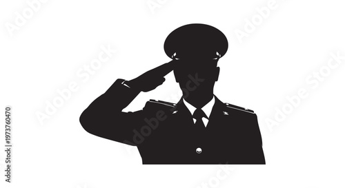 silhouette of a businessman in formal attire against a stark white background