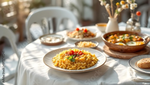 A collage of traditional Middle Eastern or arab dish