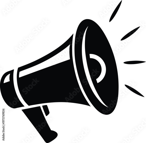 A Megaphone For Loud Announcements Vector, illustration