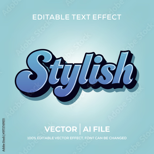 Hype style 3d text effect template
