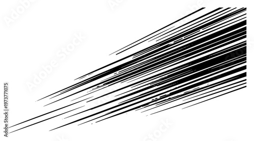Speed lines background with diagonal motion effect and fast movement strokes in graphic style