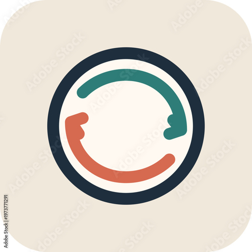 Exchange Arrows Fintech Icon